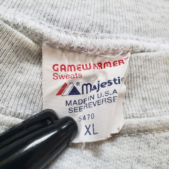 Vintage 90s Majestic GameWarmer Philadelphia Phillies Size XL USA Made Crewneck - Picture 3 of 9